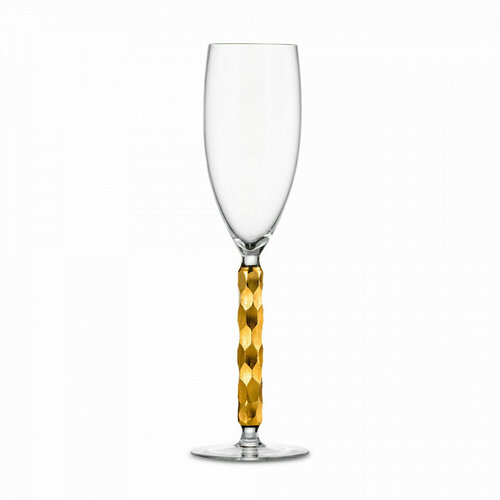 Бокал для шампанского, объем 300 мл, материал - бессвинцовый хрусталь, золото 47759872 Champagner Exklusiv