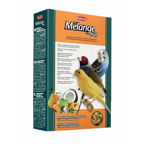 Padovan Корм MÉLANGE Fruit дополнительный для зерноядных птиц (300г)