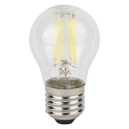 Лампа светодиодная Osram P E27 220/240 В 4 Вт шар 470 лм теплый белый свет - фото №1