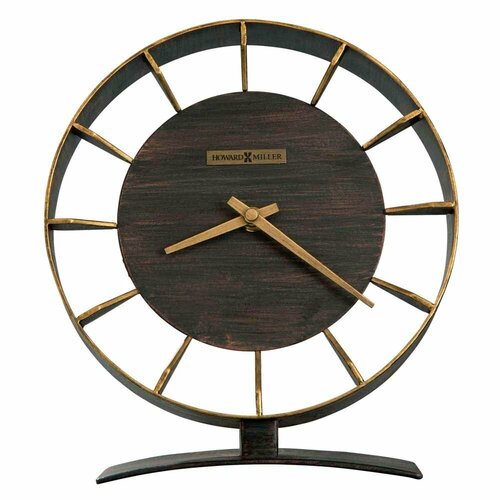 Howard Miller Настольные часы HOWARD MILLER 635-218 REY (РЕЙ) коричневый, размер 25х22х10 см