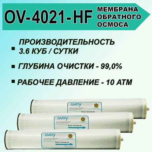 Мембрана OV-U- 4021-HF Ovay обратноосмотическая, универсальная, для промышленных осмосов