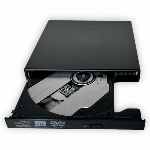 Внешний привод USB DVD-RW, 3Q Slim Stule lite, оптический DVD Drive для ноутбука, черный