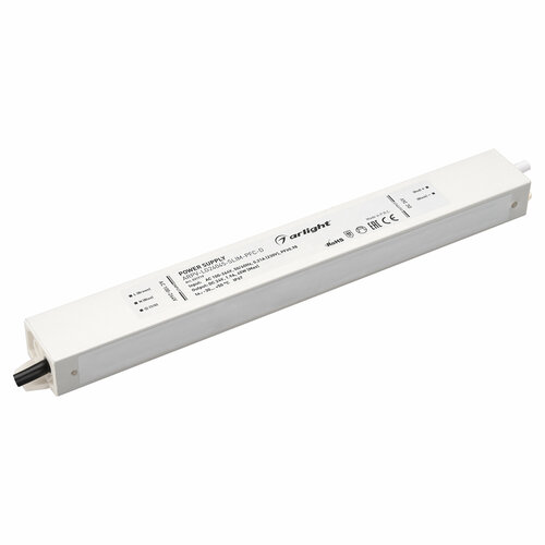 Блок питания ARPV-LG24045-SLIM-PFC-D (24V, 1.9A, 45W) (Arlight, IP67 Металл, 5 лет) Артикул 031719