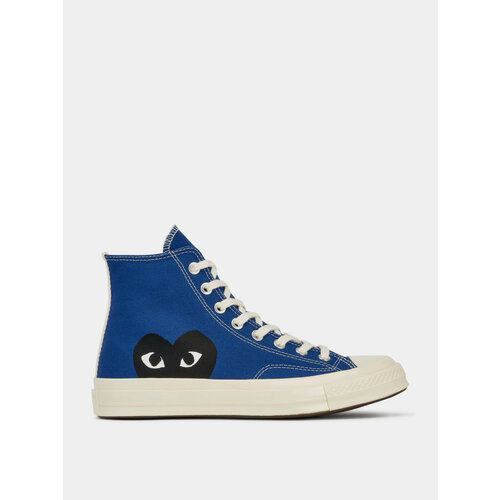 фото Кеды converse comme des garcons play chuck 70 hi 171846, повседневные, высокие, размер 36 eu, синий