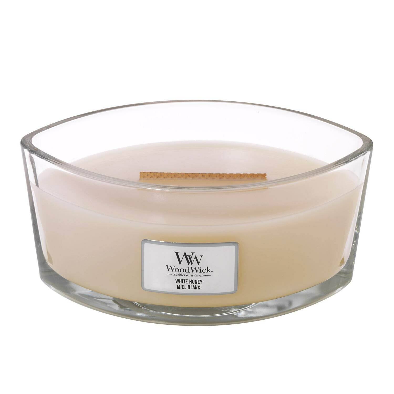 Свеча ароматическая Woodwick Белый мед, 9см - фото №4