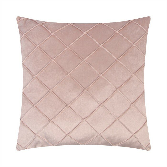 фото Чехол на подушку "Этель" Соло светло-розовый 43*43 см, 100% п/э