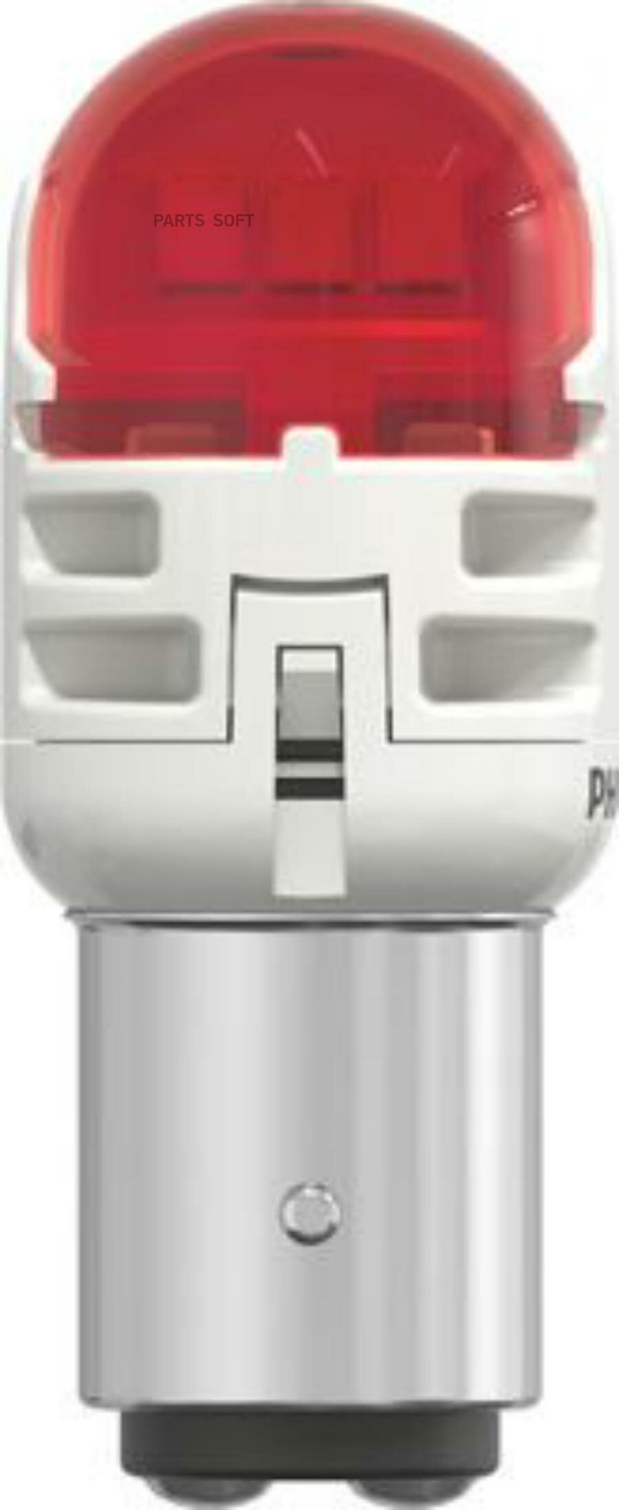 Лампа сигнальная P21 5W LED red 11499 RU60 12V X2 (к-т) Philips 11499RU60X2