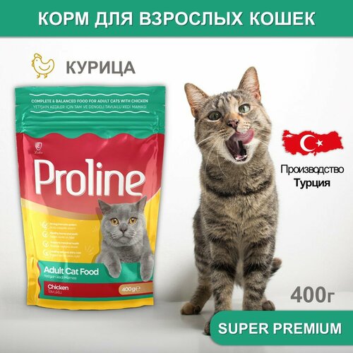 Proline Сухой корм для кошек Курица Adult Cat Food Chicken 04кг 399₽