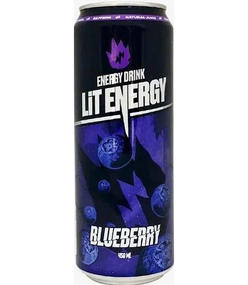 Энергетический напиток Lit Energy Blueberry (Лит Энерджи Черника) 0.45 ...