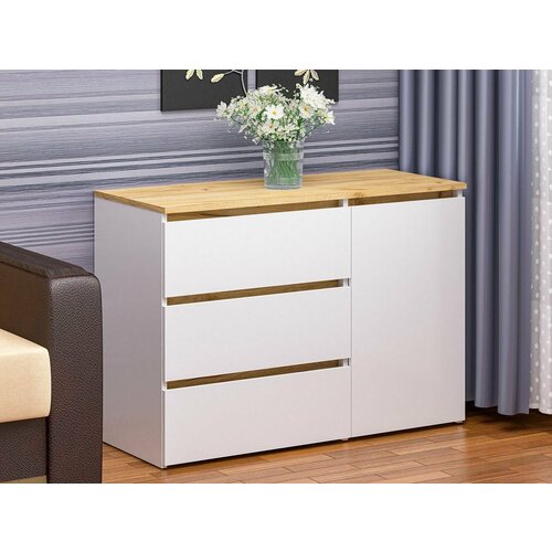 Комод СКМ 26 БелыйКрафт золотой 6216₽