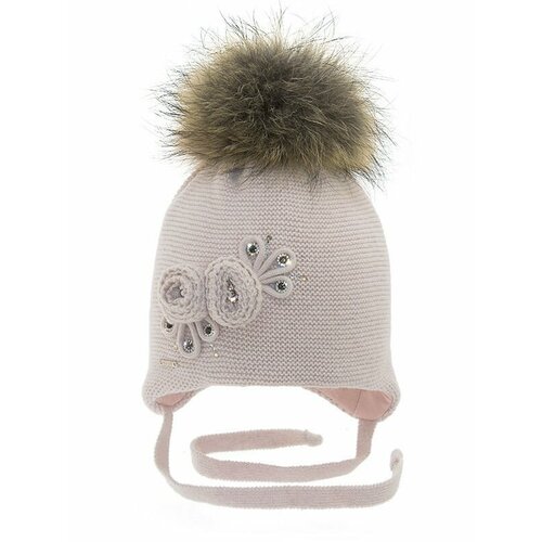 фото Шапка mialt, размер 52-54, розовый