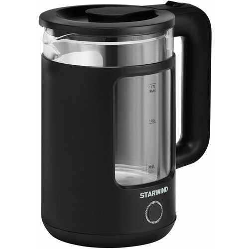 Чайник электрический Starwind SKG1053 черный стекло 143200₽