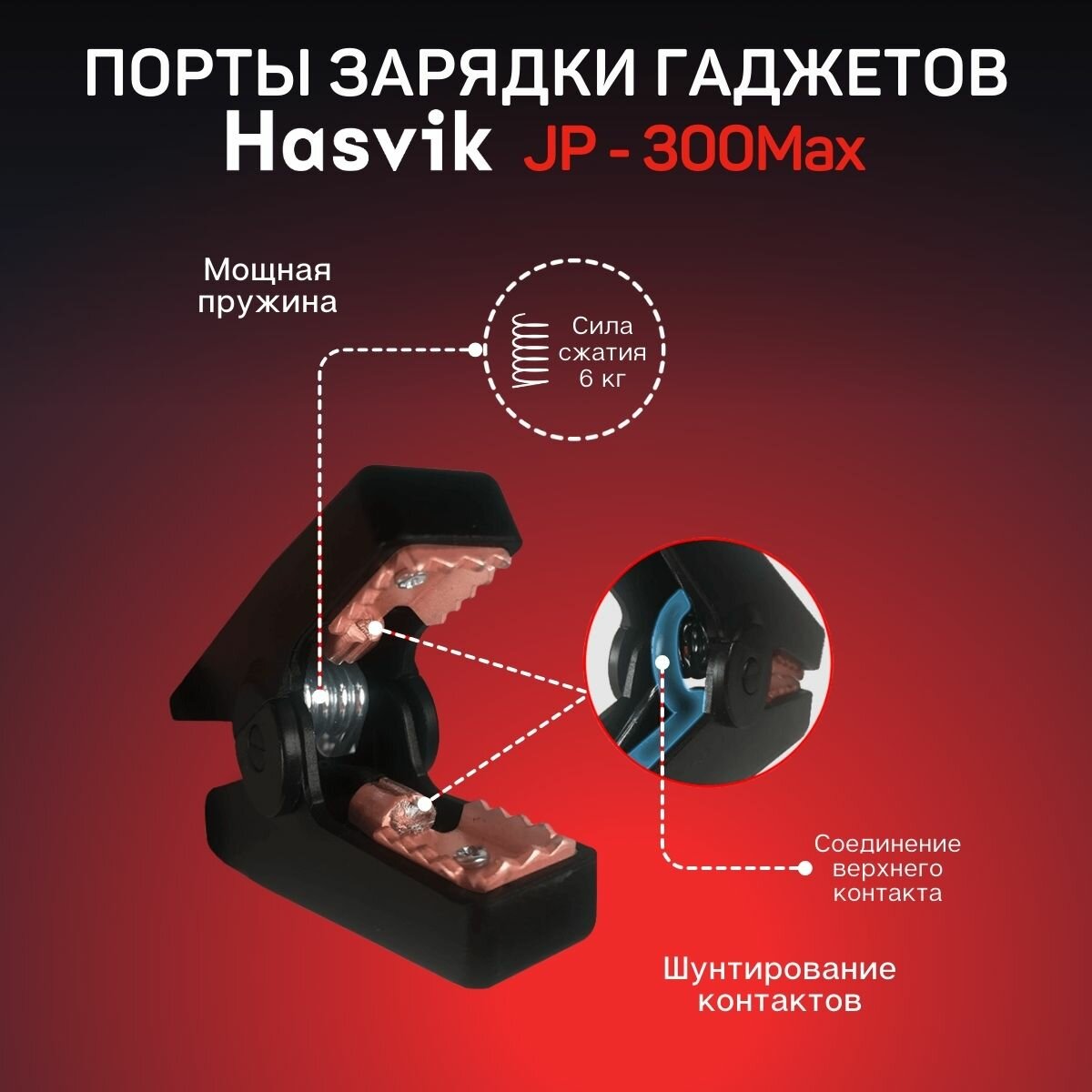 Пусковое устройство Hasvik JP-300Max, Емкость 26800 мАч, для запуска двигателей до 8.0 л — фото 9