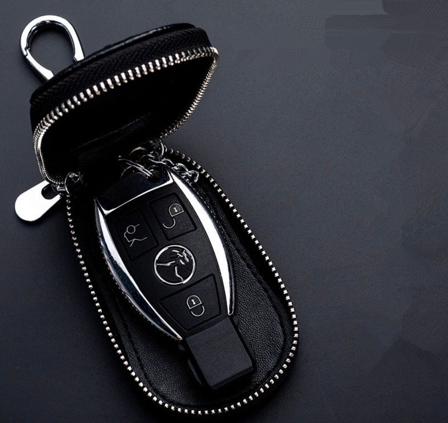 Защитный универсальный чехол для ключа футляр брелок из натуральной кожи для автомобильного Хонда Мерседес Ауди Опель Киа Хюндай Сузуки Рено Лада Н.