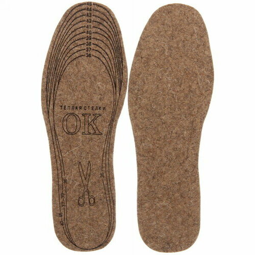 Стельки зимние обрезные из войлока TEPLO 36-45р толщина 7мм 180₽