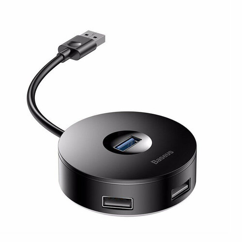 USB-концентратор Baseus 4 гнезда USB 30 3xUSB 20 цвет чёрный 68700₽