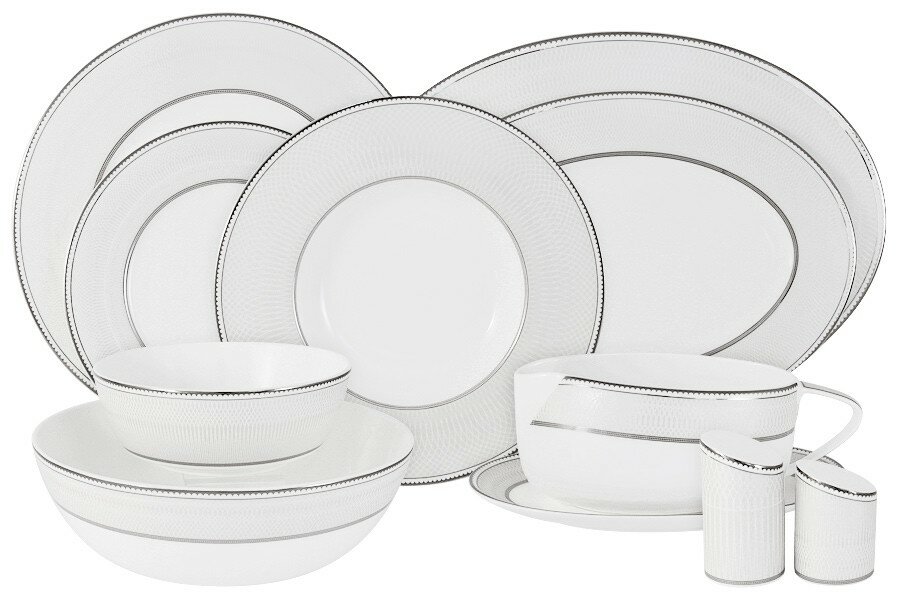 фото Обеденный сервиз Жемчуг, 12 персон, 50 предметов (Anna Lafarg Emily)
