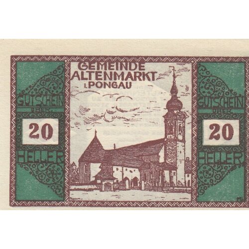 Австрия, Альтенмаркт-им-Понгау 20 геллеров 1914-1920 гг. (3)