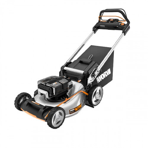 Газонокосилка аккумуляторная самоходная WORX 80В 51см, 4Ач х2, ЗУ 2А х2, коробка