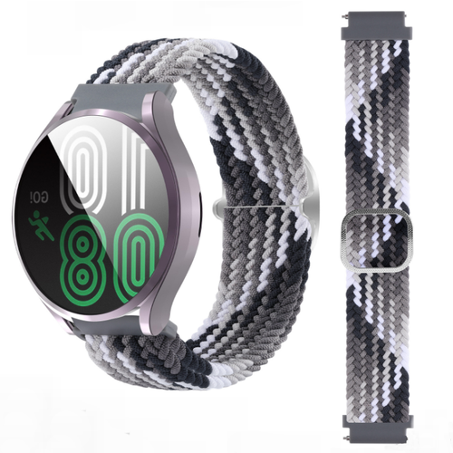 Сменный тканевый ремешок MyPads для умных смарт-часов HUAWEI Watch 3 из ультра-прочного нейлона с дизайном Спорт серый
