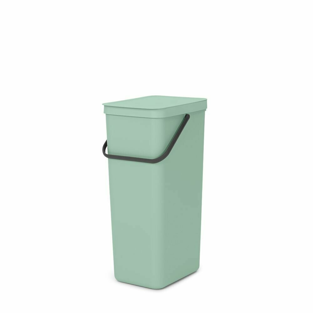 Ведро для мусора 40 л Brabantia Sort & Go мятно-голубой - фото №1
