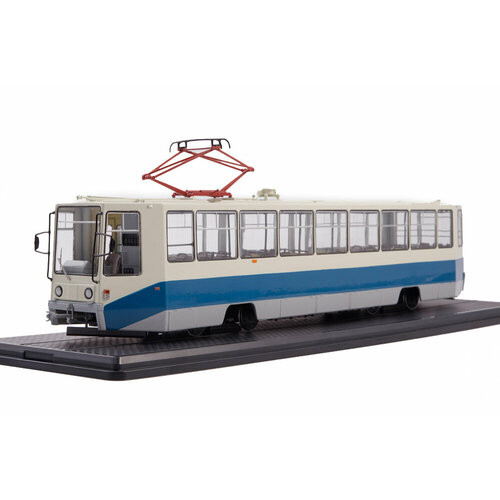петербургский трамвай модель из картона масштаб 1 43 у605 Трамвай КТМ-8 московский синий
