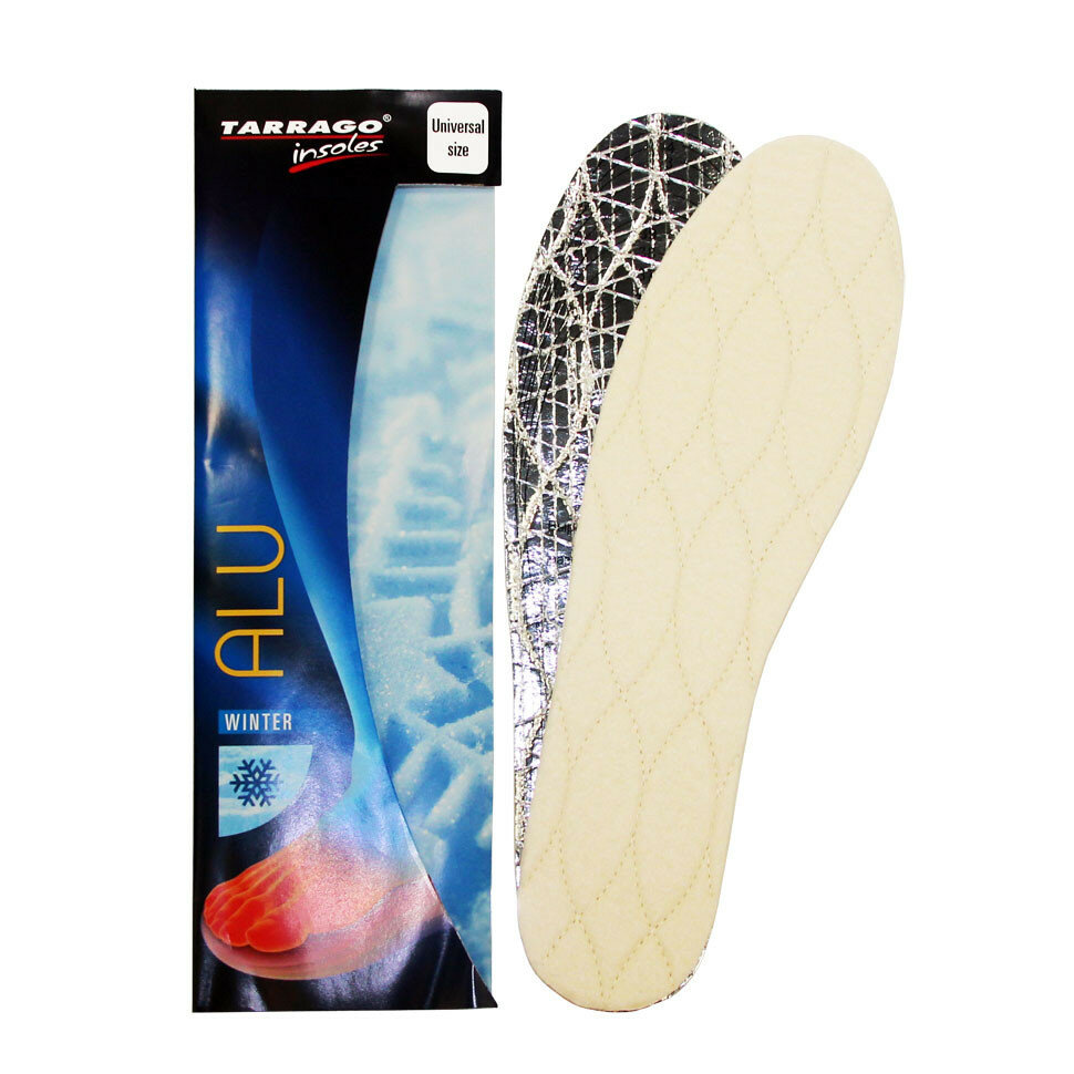 Стельки TARRAGO ALU искусственная шерсть/фольга безразмерные 36/46.