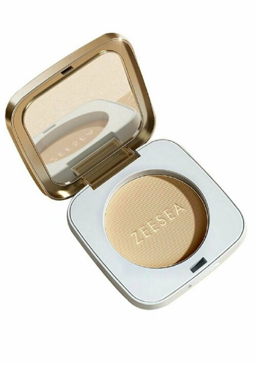 Пудра компактная, Zeesea, Soft Velvet Pressed Powder, тон 02 натуральный, 7 г