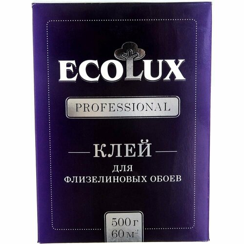 Клей для обоев ECOLUX PROFESSIONAL Флизелин 500 г 4607133681210 клей для обоев момент флизелин 500 г