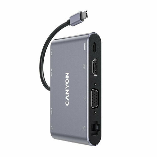 Разветвитель USB CANYON CNS-TDS14 type C - VGA, 2xUSB3.0, HDMI(SZ1CNSTDS14), 1635974