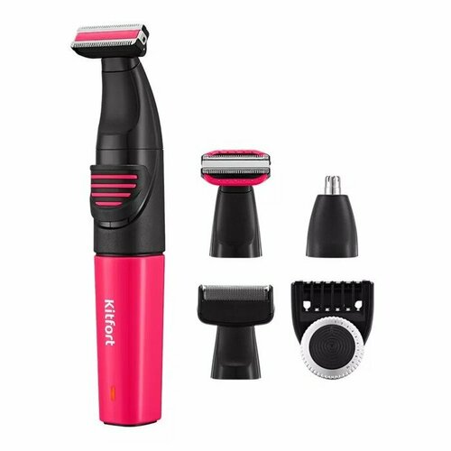 Kitfort Триммер для волос Kitfort КТ-3139-1 для носаушейбородыусов от АКБ чёрно-розовый 397600₽