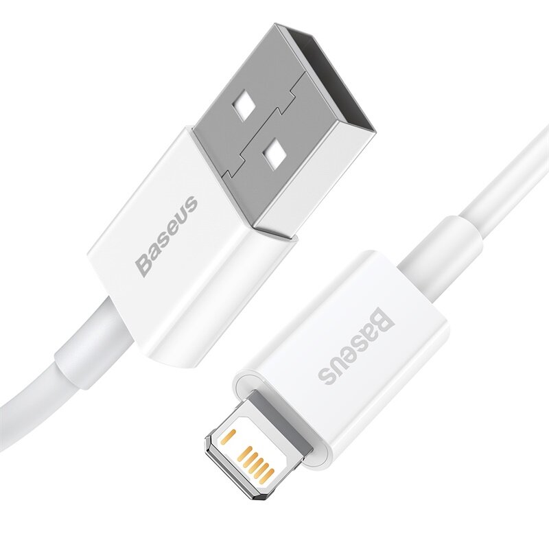 Кабель для зарядки Baseus Superior Series Fast Charging Data, USB to Lightning, 2.4A, 480Mbps, 2 метра, Белый