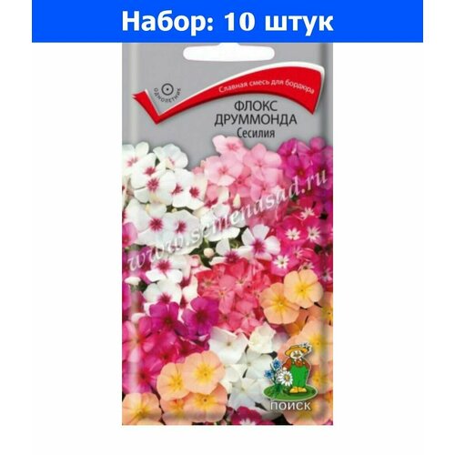 Флокс Сесилия, друммонда 0,3г. Поиск - 10 пачек семян флокс аллюр друммонда 0 1г одн 200см поиск 10 пачек семян