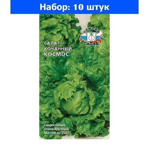 Салат Космос кочанный 1,0г Ранн (Седек) - 10 пачек семян