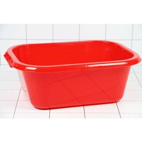 ТАЗ 10л прямоугольный ПП красный