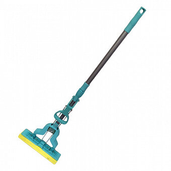 Швабра "Умничка" отжим, складная губка, телескоп. ручка бабочка KF-J024B Цвет в ассортименте