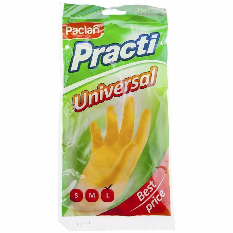 Перчатки Practi Universal латекс желтые размер L Master Glove Industry Co., Ltd. - фото №2