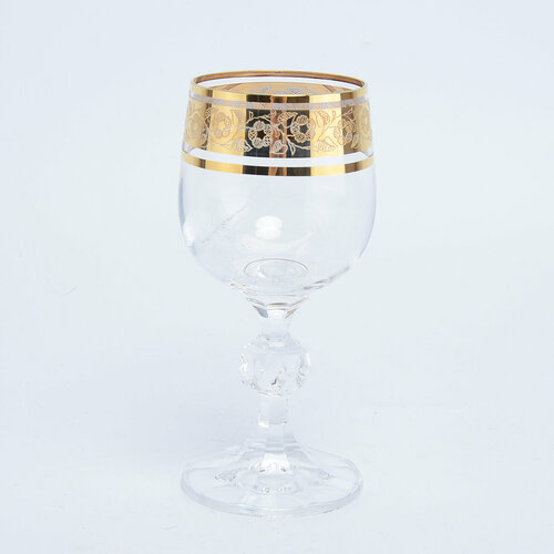 Набор рюмок Crystalex Bohemia Клаудиа Золото V-D 90 мл(6 шт)