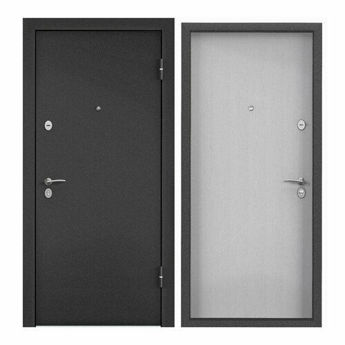 Дверь входная Torex для квартиры Terminal-B 950х2050 правый, тепло-шумоизоляция, антикоррозийная защита, замки 3-го класса защиты, темно-серый/белый дверь входная для квартиры torex x7 pro 950х2050 правый тепло шумоизоляция антикорозийная защита замки 3 го и 4 го класса защиты серый