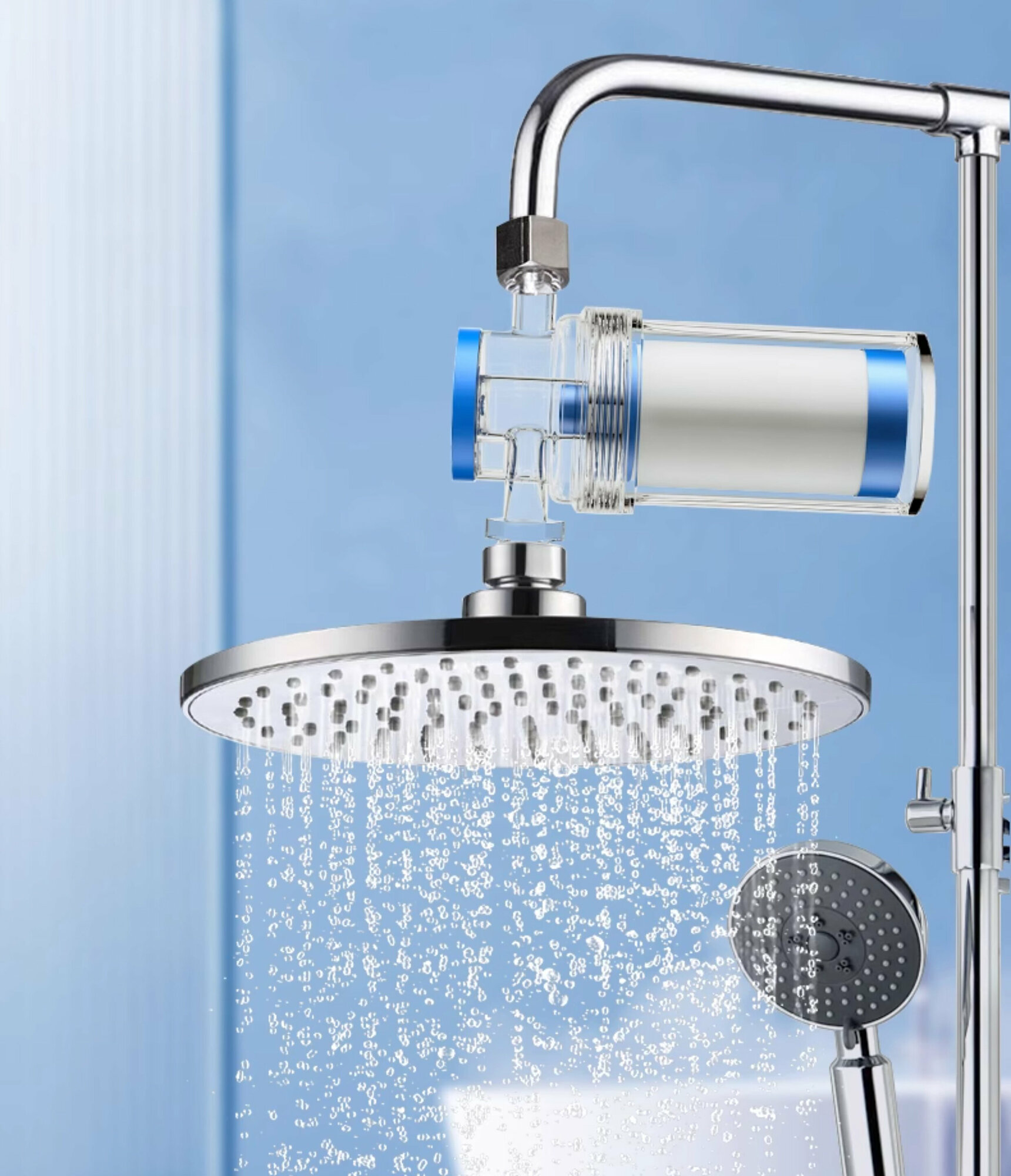 фото Фильтр универсальный для бытовых приборов и душа 1/2" со сменным картриджем