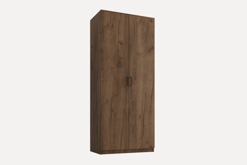 Изображение товара Шкаф Вальгард 2 1000-550-2200 наполнение платье/белье цвет дуб крафт табачный