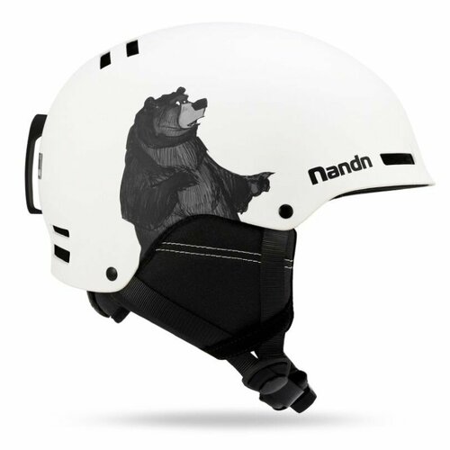 фото Шлем горнолыжный nandn nt30 white bear