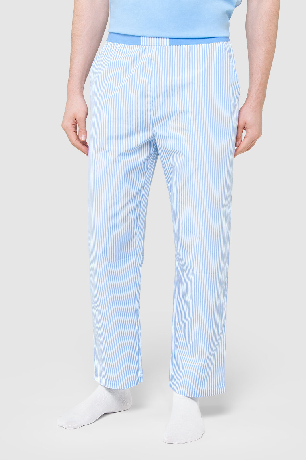 Домашние штаны мужские Kanzler 265251 голубые, размер XL - фотография № 1