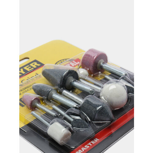 Абразивные шарошки насадки для дрели STAYER хвостовик 32мм и 6 мм 10шт бор фреза 1299₽