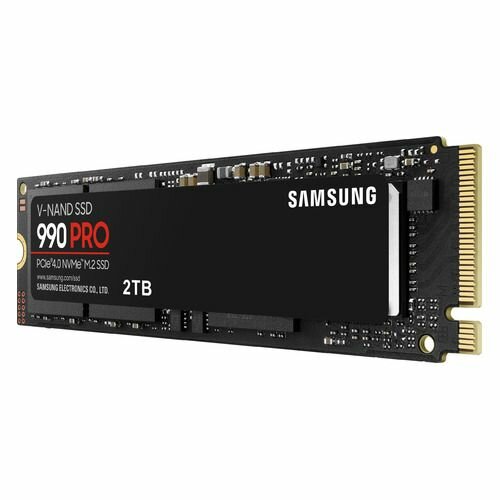 SSD накопитель Samsung 990 Pro MZ-V9P2T0B/AM 2ТБ, M.2 2280, PCIe 4.0 x4, NVMe, M.2