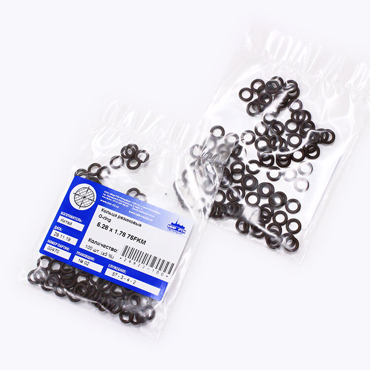 Кольца резиновые уплотнительные (O-ring) 5.28х1.78 75FKM (упаковка 100 шт. ±5%)