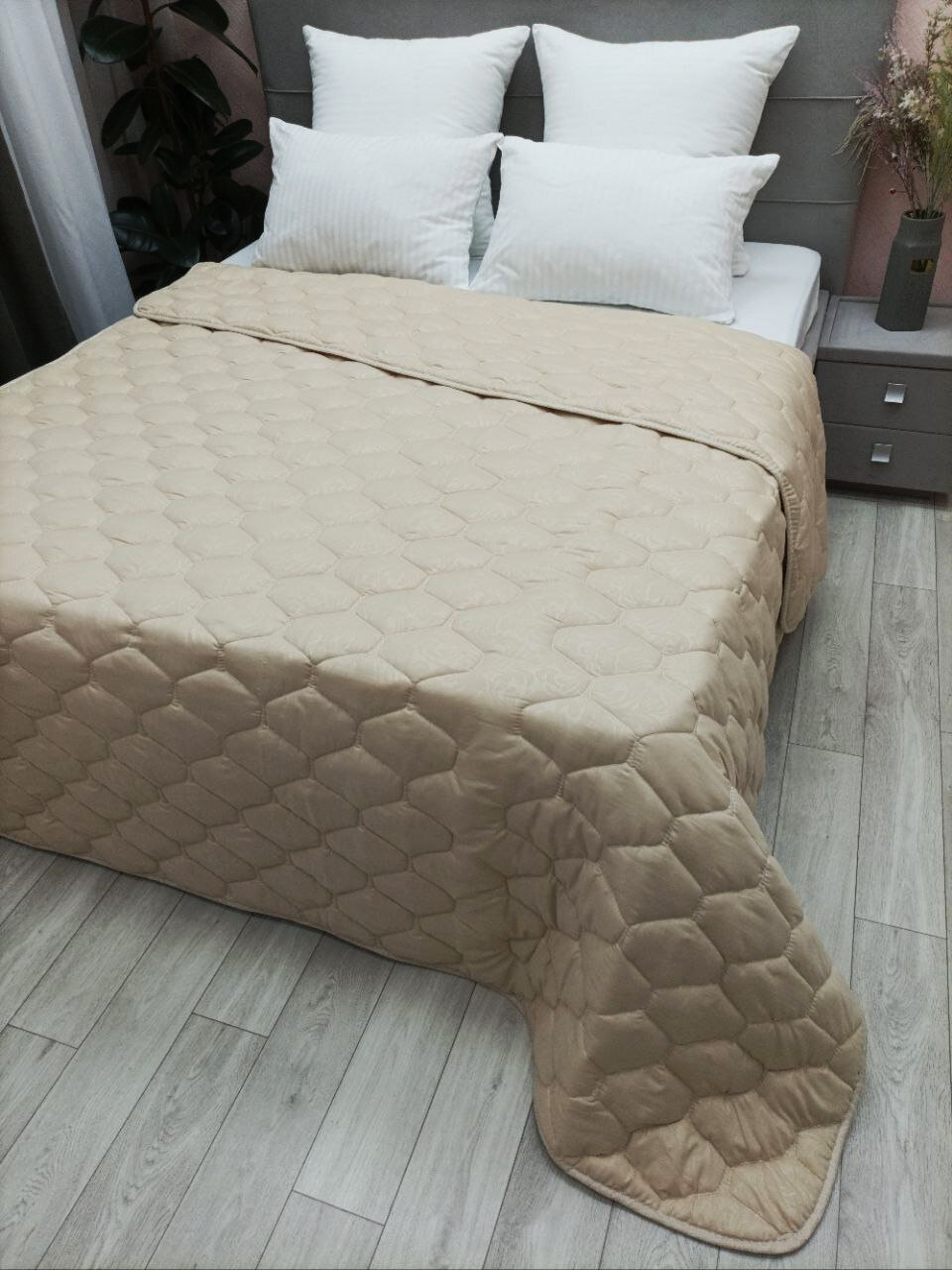 Одеяло 2 спальное всесезонное 172х205 см для сна и отдыха - фотография № 7