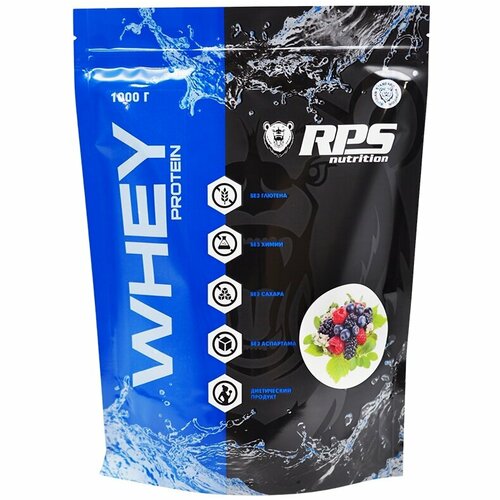 фото Протеин rps nutrition whey protein - 1000 грамм, лесные ягоды