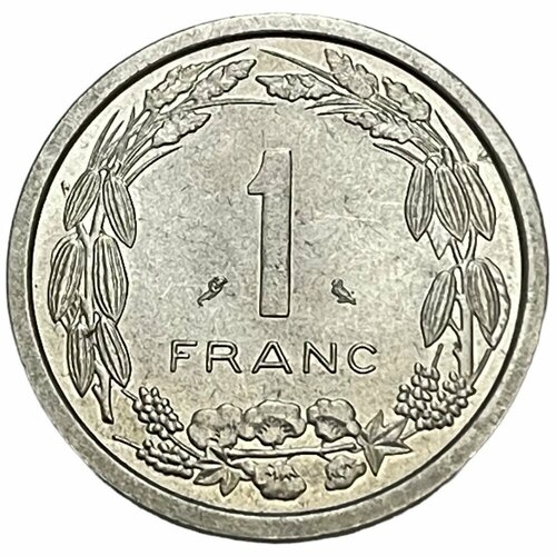 Экваториальные Африканские Штаты 1 франк 1969 г. (2) экваториальные африканские штаты 100 франков 1968 г