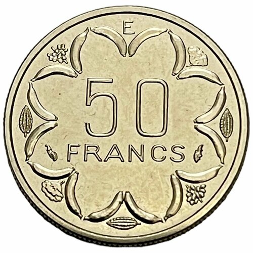 Центрально-Африканские Штаты 50 франков 1976 г. (E - Камерун) Essai (Проба) центральная африка 1 франк 1976 г